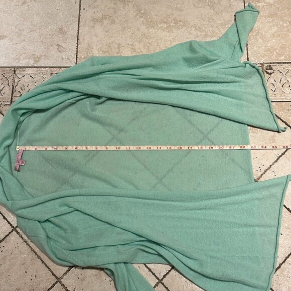 Calypso St. Barth Women’s 100% Cashmere Cardigan - Mint Green, Size L - Picture 7 of 10